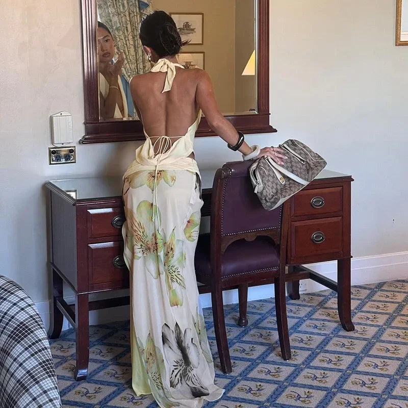 Lotelli - Halter Backless Skirt Set