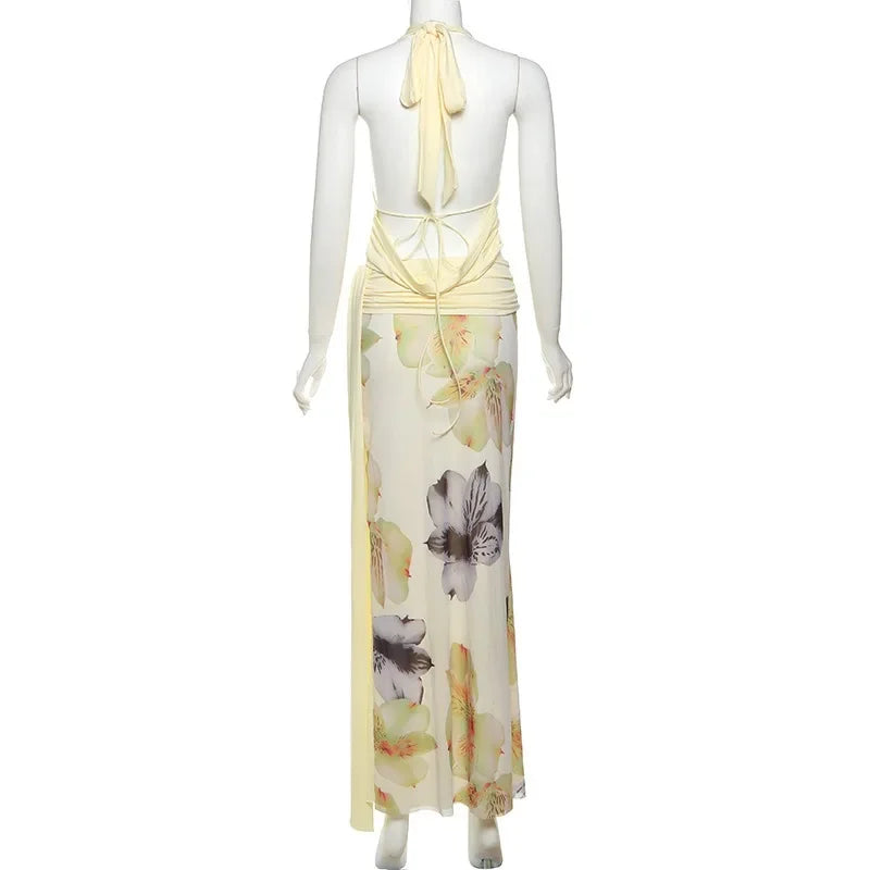 Lotelli - Halter Backless Skirt Set