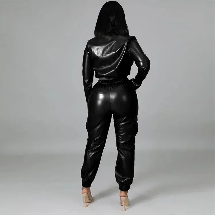 Lotelli – PU Leather Jacket & Pants Set