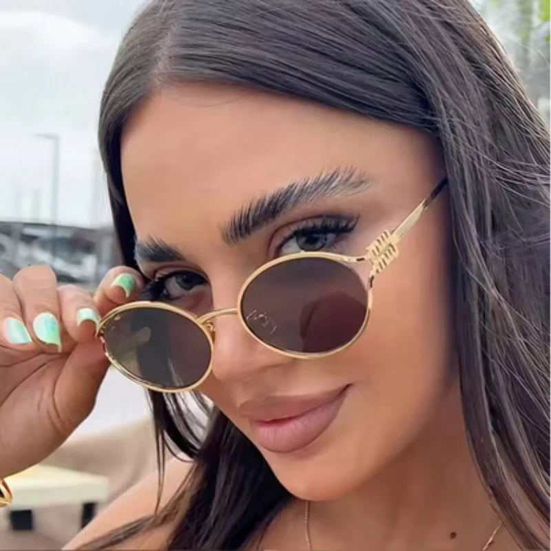 Lotelli - Retro Metal Cat Eye Sunglasses